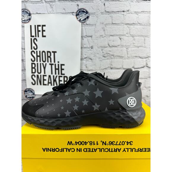 G/FORE Gfore MG4 MG4+ Star Golf Shoes Mens 8.5 Black Onyx Gray Grey Cleats NEW main image 7
